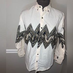 Vintage Mens BROOKS & DUNN Panhandle Slim Button Front Western Shirt XL Made USA